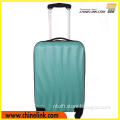 Types of ABS luggage travel bag/pure blue luggage trolley for wholesales